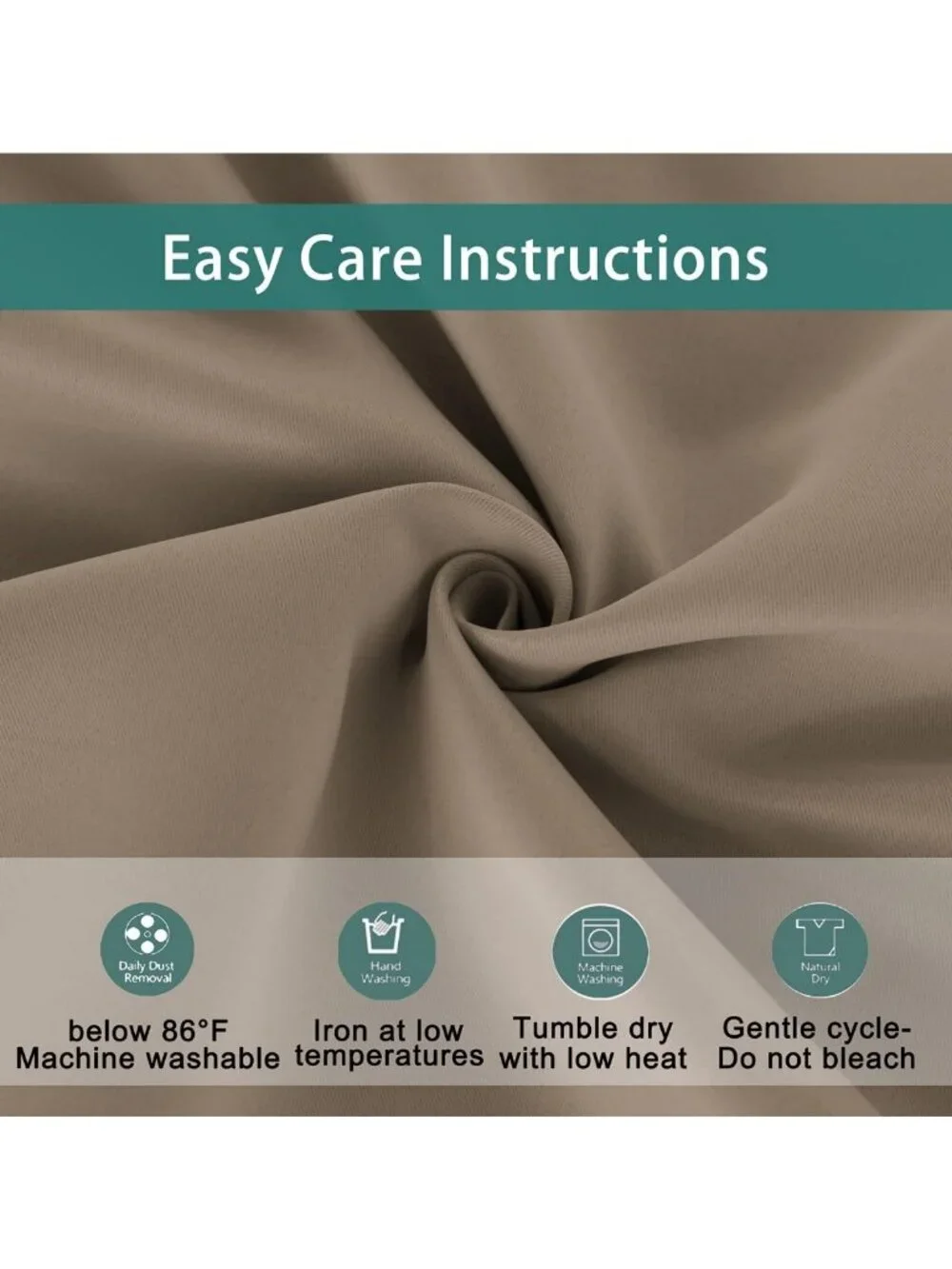 4-Piece Mix and Match Curtain Panels for Bedroom & Living Room Decor